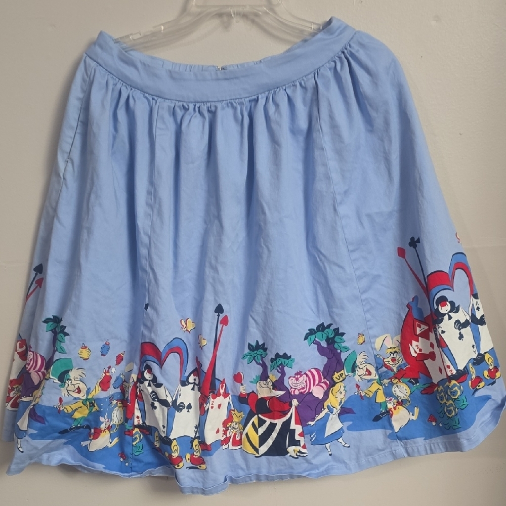 Disney Blue Smocked Skater Skirt